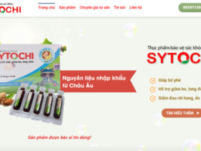 Thiết kế wesbite giới thiệu công ty Dược 2