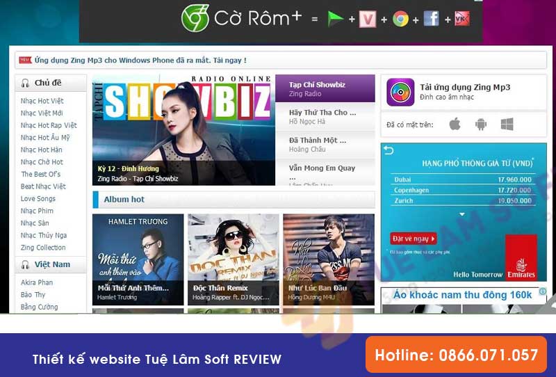 Làm website giải trí