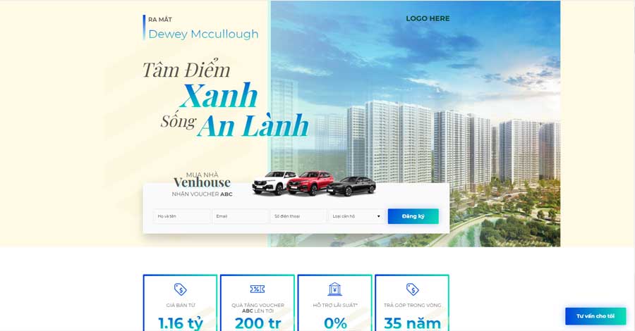 Thiết kế landing page Bất Động Sản 1 1 Thiết kế landing page Bất Động Sản 1