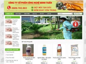 Thiết kế web diệt côn trùng Minh Tuấn