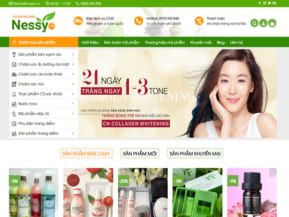 Thiết kế website bán mỹ phẩm