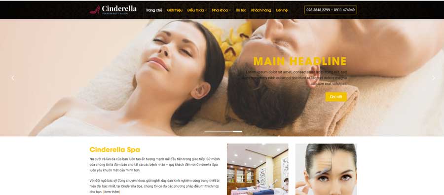 Thiết kế website spa 1 1 Thiết kế website spa 1