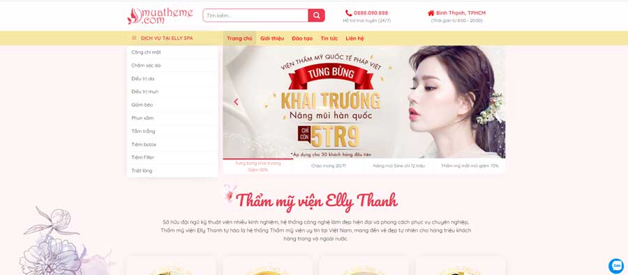 Thiết kế website spa 10 1 Thiết kế website spa 10