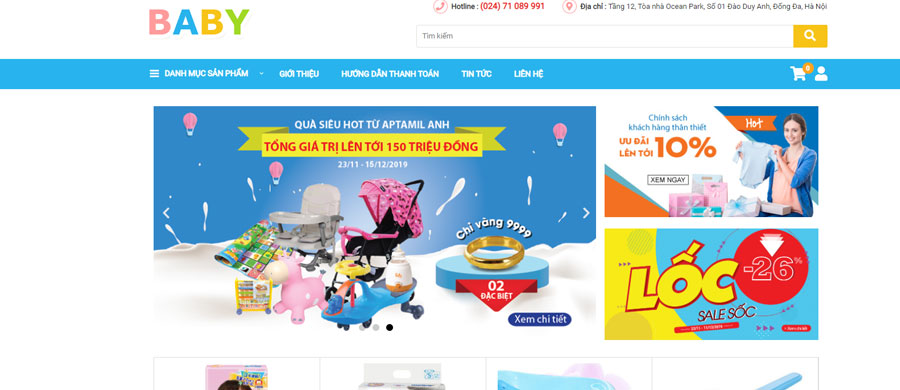 Thiết kế website bán sữa 2 1 Thiết kế website bán sữa 2