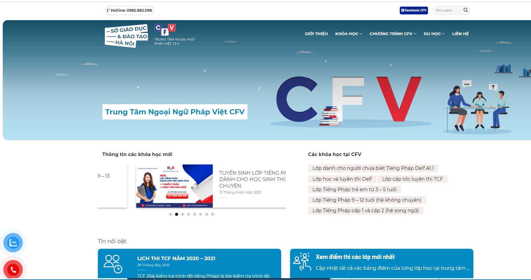 Thiết kế web giới thiệu Trung Tâm Ngoại Ngữ 1 Thiết kế web giới thiệu Trung Tâm Ngoại Ngữ