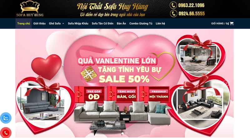 Thiết kế website nội thất sofa 1 Thiết kế website nội thất sofa