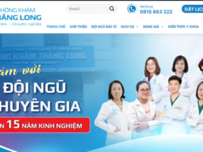 Thiết kế website giới thiệu phòng khám Thăng Long